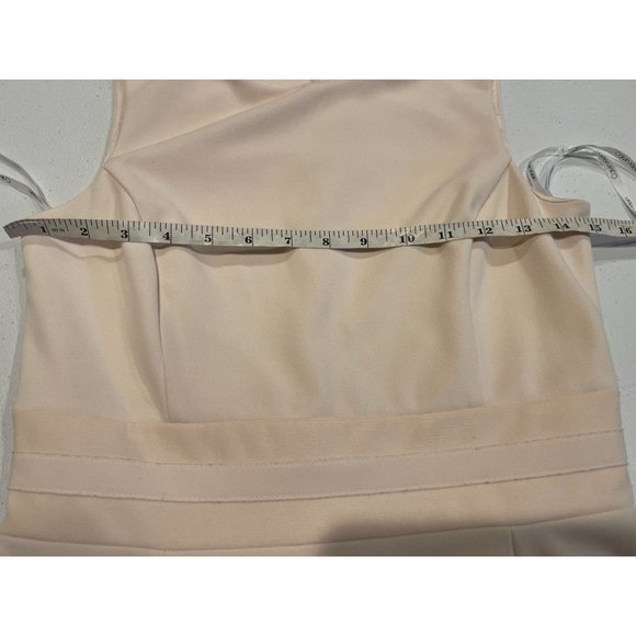 Calvin Klein Women Fit & Flare Dress Illusion Mesh Trim CT9C112C Pink Size 4P - Picture 6 of 10